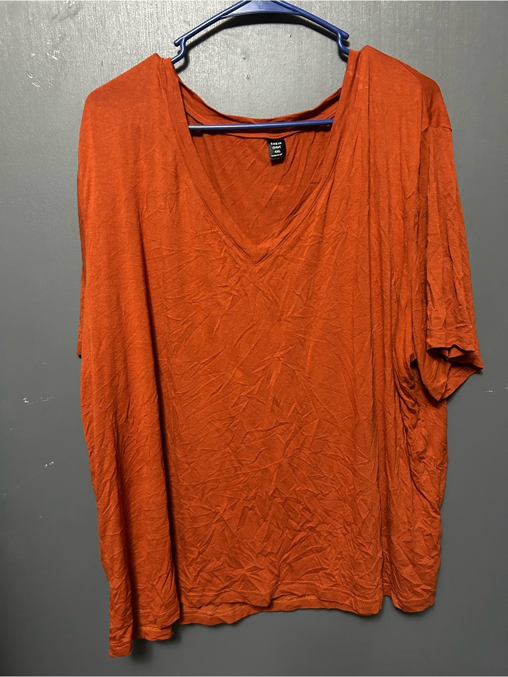 Plus size orange top 4x